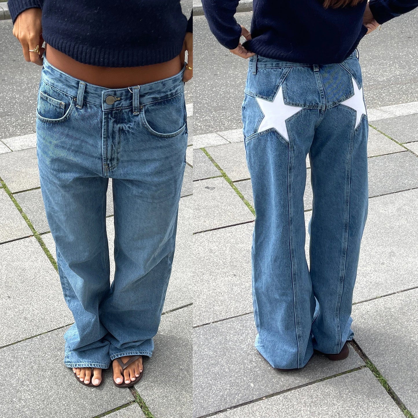 Jeans Y2K Estrella Vintage Wide Leg