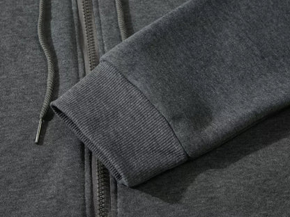 Hoodie Zip “NO PRESENCE” Negra Oversize