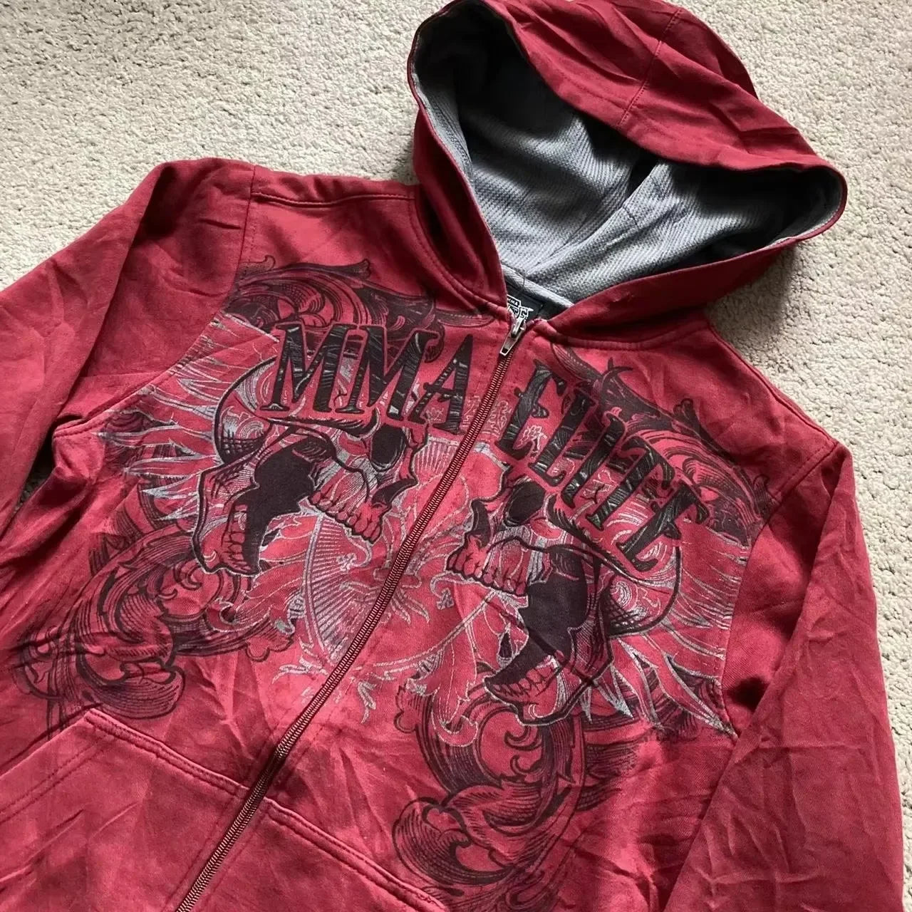 Sudadera Y2K Roja Vintage